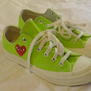 Comme des Garçons PLAY x Converse Chuck 70 Low Bright Green Green M6 W8